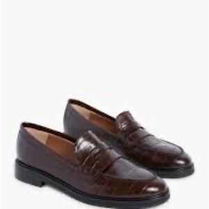 Flattered Sara Leather Brown Croco 37